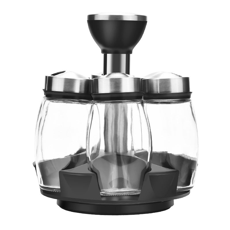 Set 6 Condimenteros de Vidrio con Base Giratorio FSK9036 Selecto