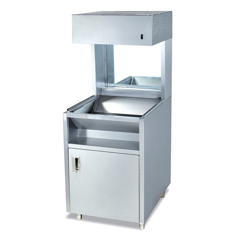 Calentador de Papas Fritas con 1 Gavetero en Acero Inoxidable 60x70x150cm HCW-9