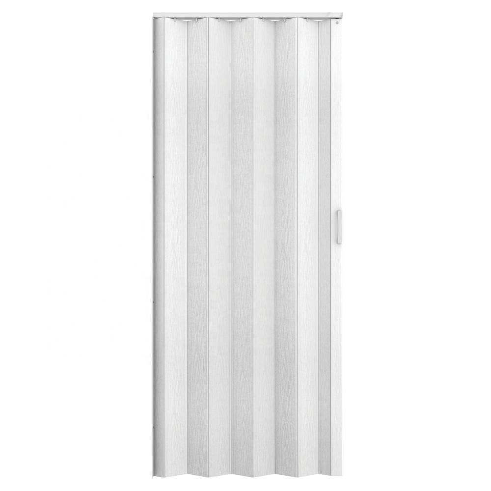 Puerta de PVC Plegable Tipo Acordeón 203x81cm Blanco 136-1001