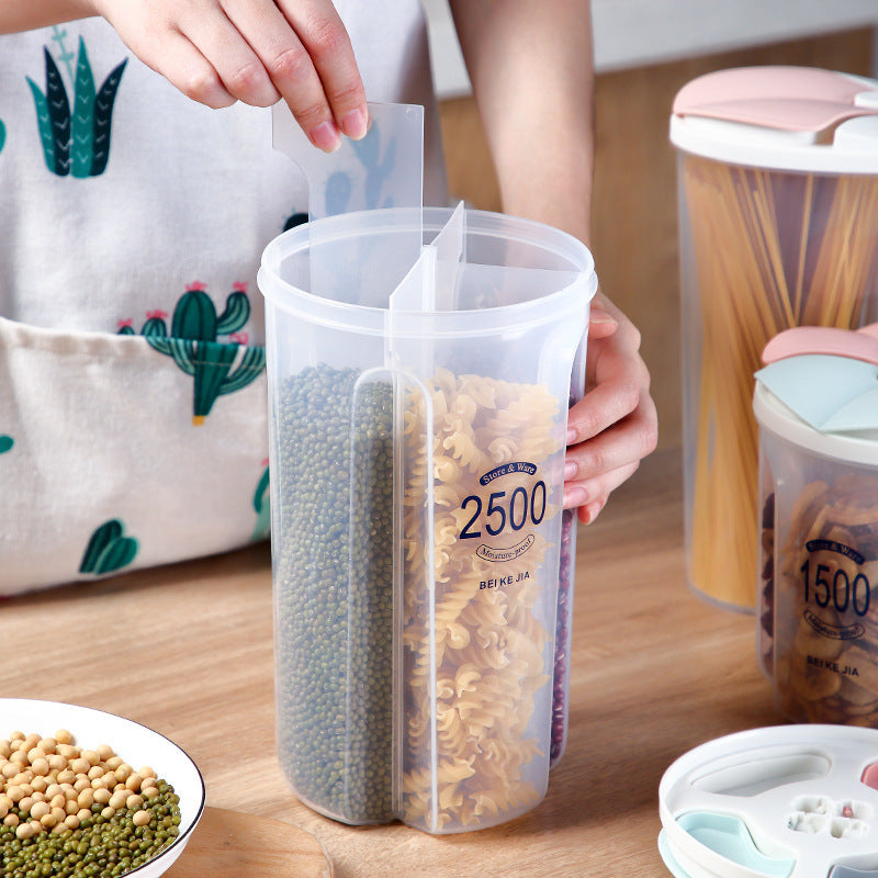Envase Organizador Plástico Hermético con Compartimentos 2500ml | Recipiente Multifuncional para Despensa 84939