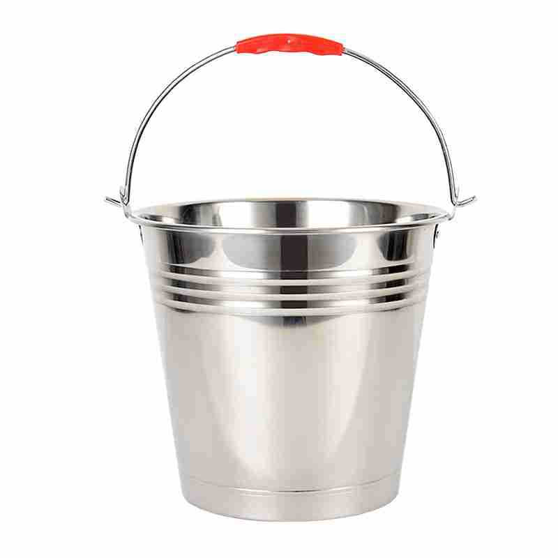 Balde de Acero Inoxidable 25cm y 28cm Cubetazo. Cubeta. Selecto