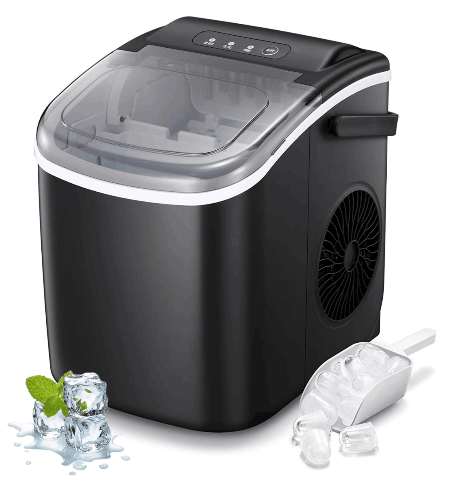 Máquina de Hielo Portátil Eléctrica 1.5L Negro Homestar HS-Z6Y1B Homestar