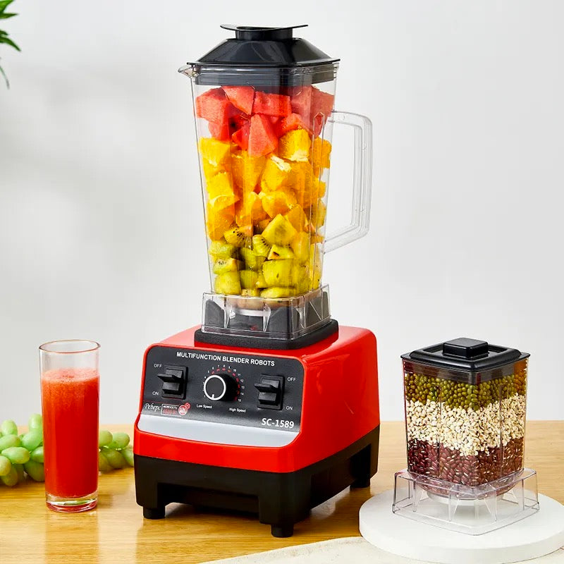 Licuadora Eléctrica 500W 110V/60Hz Con Vaso 2L Con 8 Cuchillas. Inicio Rápido. Blender. R.92809B-110 RAF