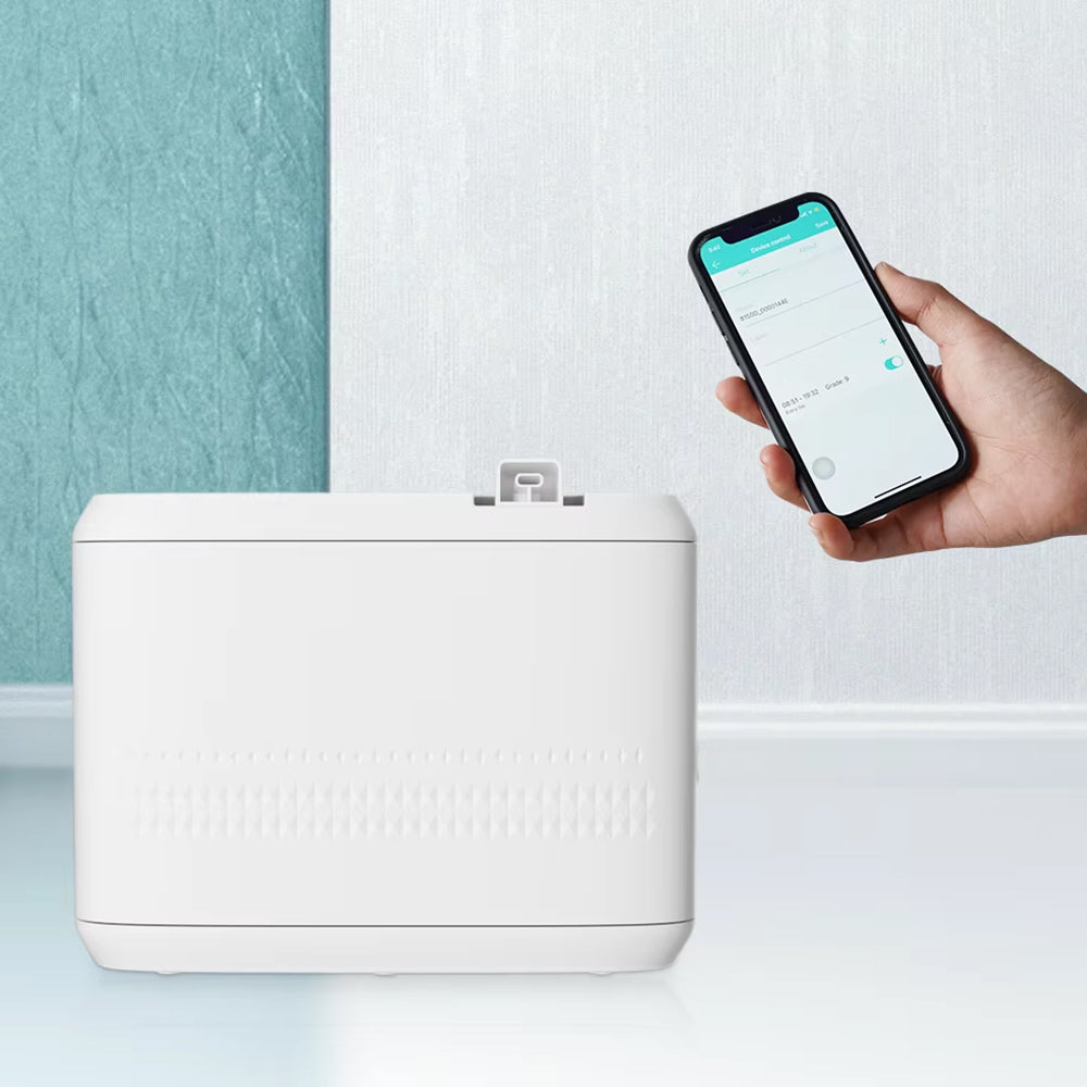Difusor de Aromas de Aceites Esenciales Industrial Eléctrica Capacidad 850ml Cobertura 830m2 Blanco Compatible con APP Móvil y Bluetooth A305L Selecto