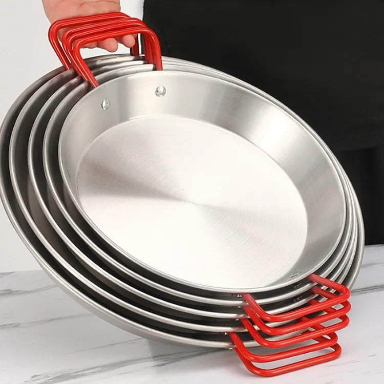 (LLEGANDO 30 DE SEPT) Sartén para Paella de Acero Inoxidable SS201 | 4 Tamaños Disponibles | 21cm 230101 | 25cm 230102 | 31.5cm 230103 | 35cm 230104