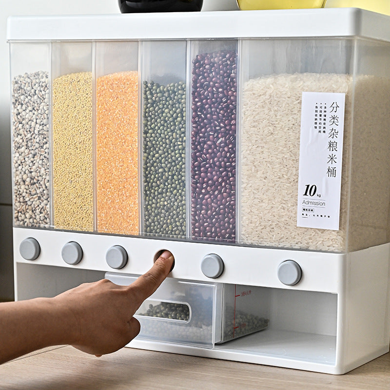 Dispensador de Granos 6 Compartimientos de Plástico LHC-9744 Selecto