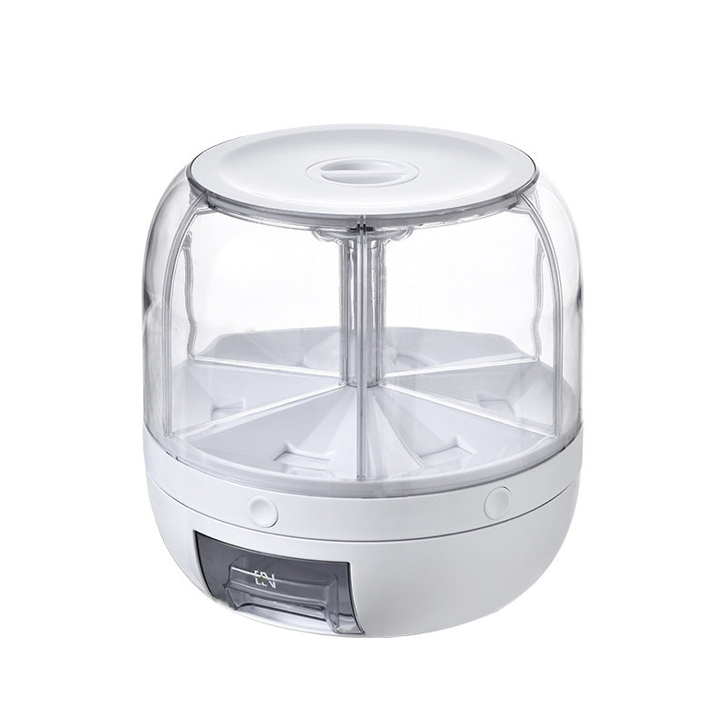 Dispensador de Granos 6 Compartimientos Giratorio de Plástico LHC-9743 Selecto