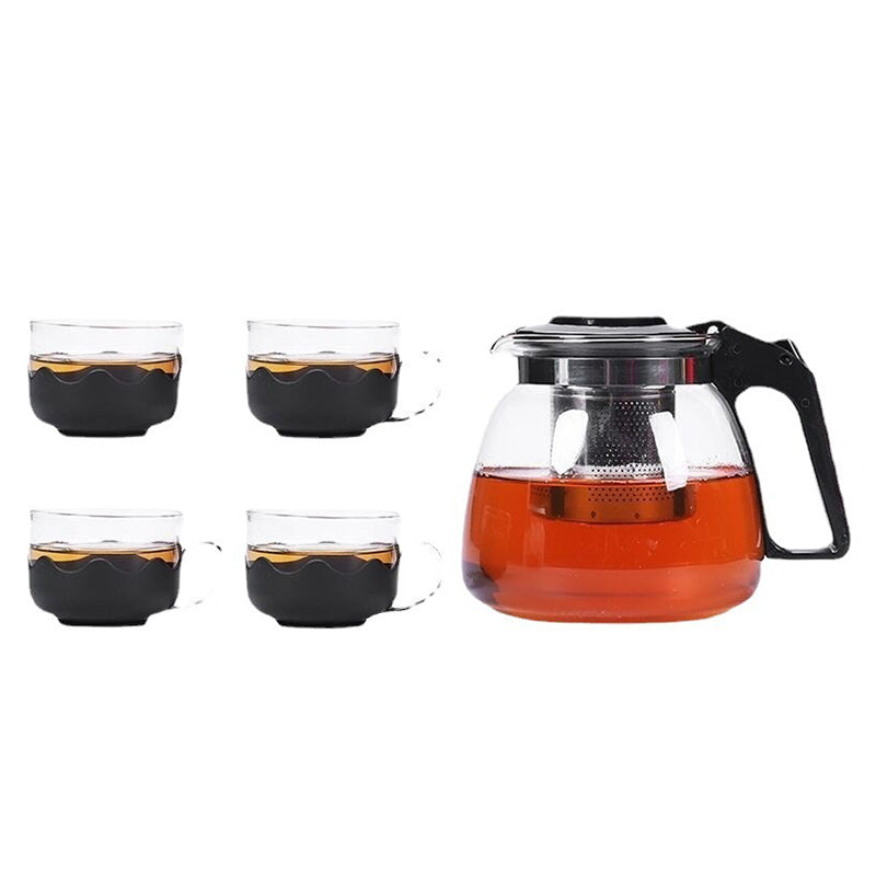 Tetera para Té + 4 Tazas de Vidrio 86998 Selecto