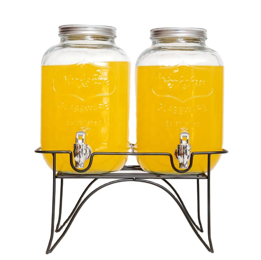 Set 2 Envases de Vidrio con Dispensador 4L NS434046 Selecto