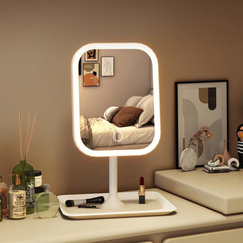 Espejo Cuadrado de Mesa con LED Recargable 88100 Selecto