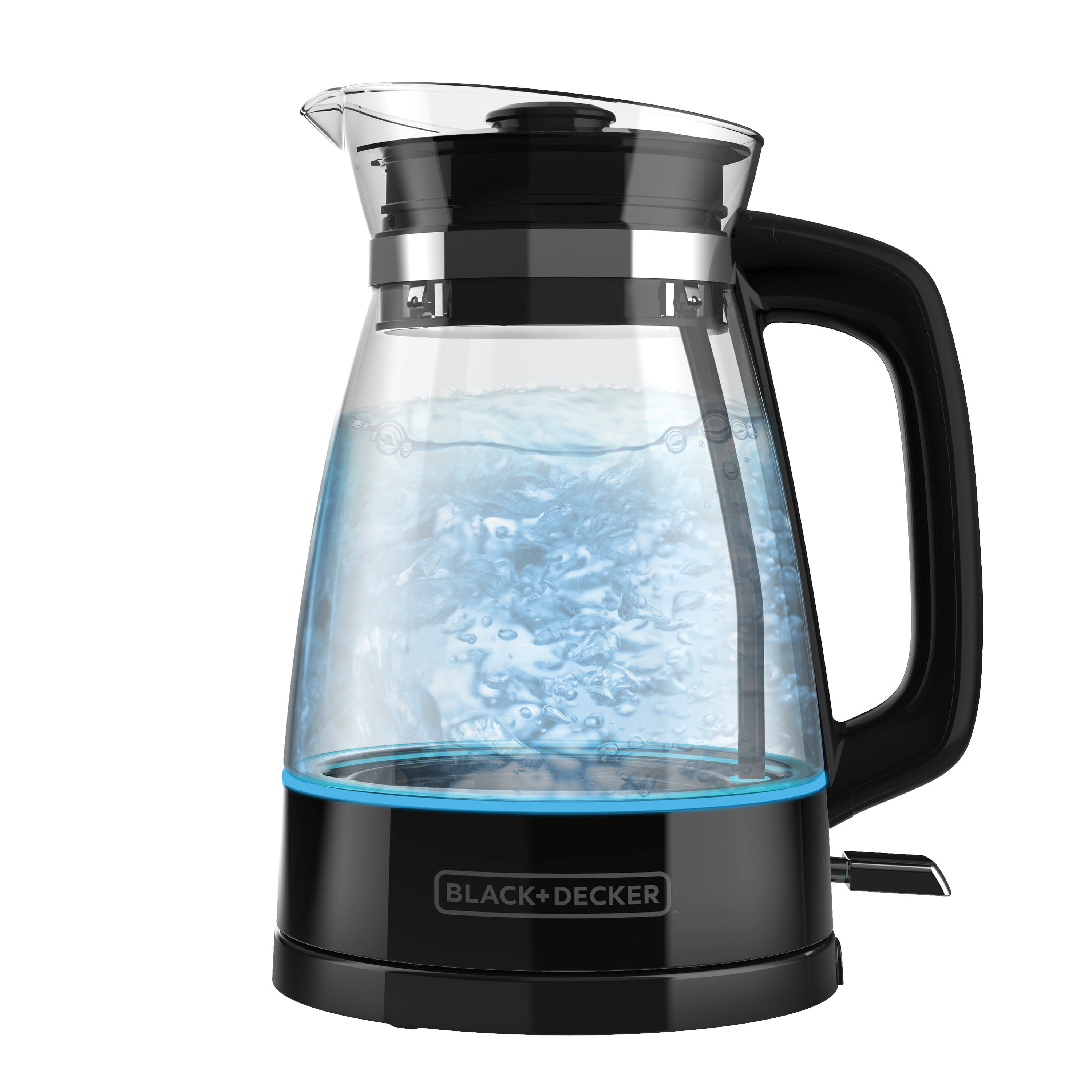 Hervidor Artesanal con Iluminación LED 1.7L Black and Decker KE7000B-LA Tetera Eléctrica. BLACK + DECKER