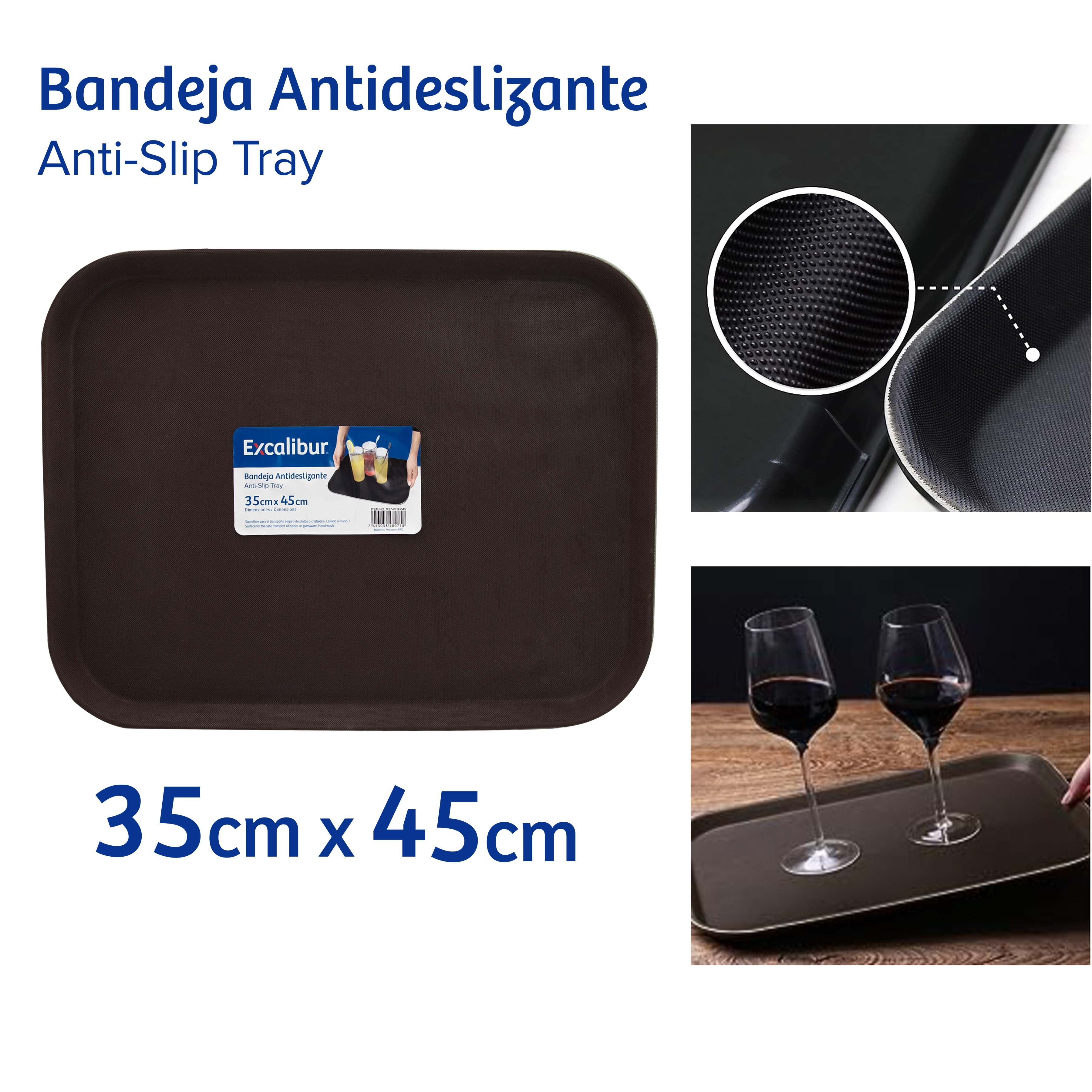 Bandeja Antideslizante Rectangular 35x45cm Excalibur M27-PTR3545 EXCALIBUR