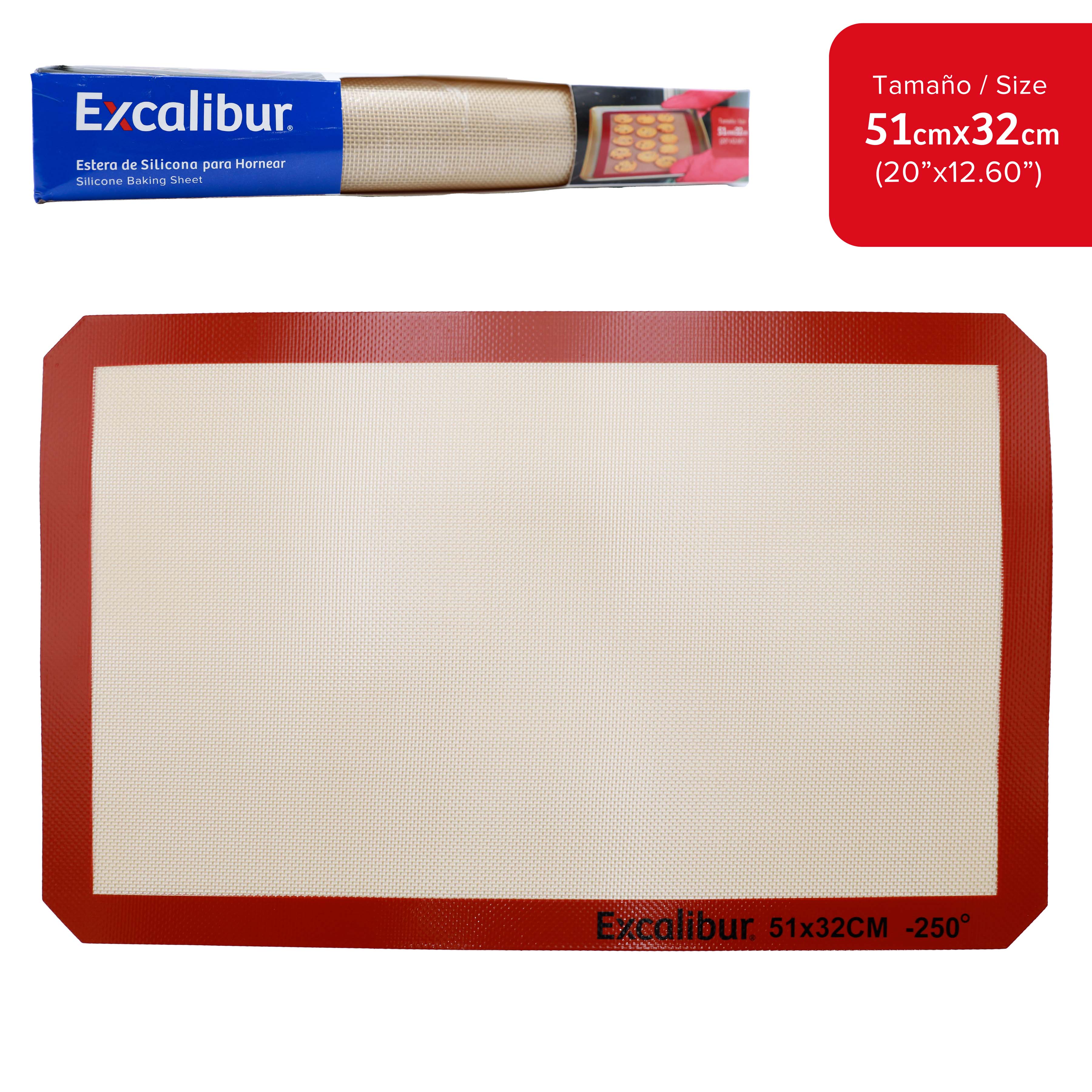 Estera de Silicona para Hornear 51x32cm Excalibur M27-SM5132-0-6