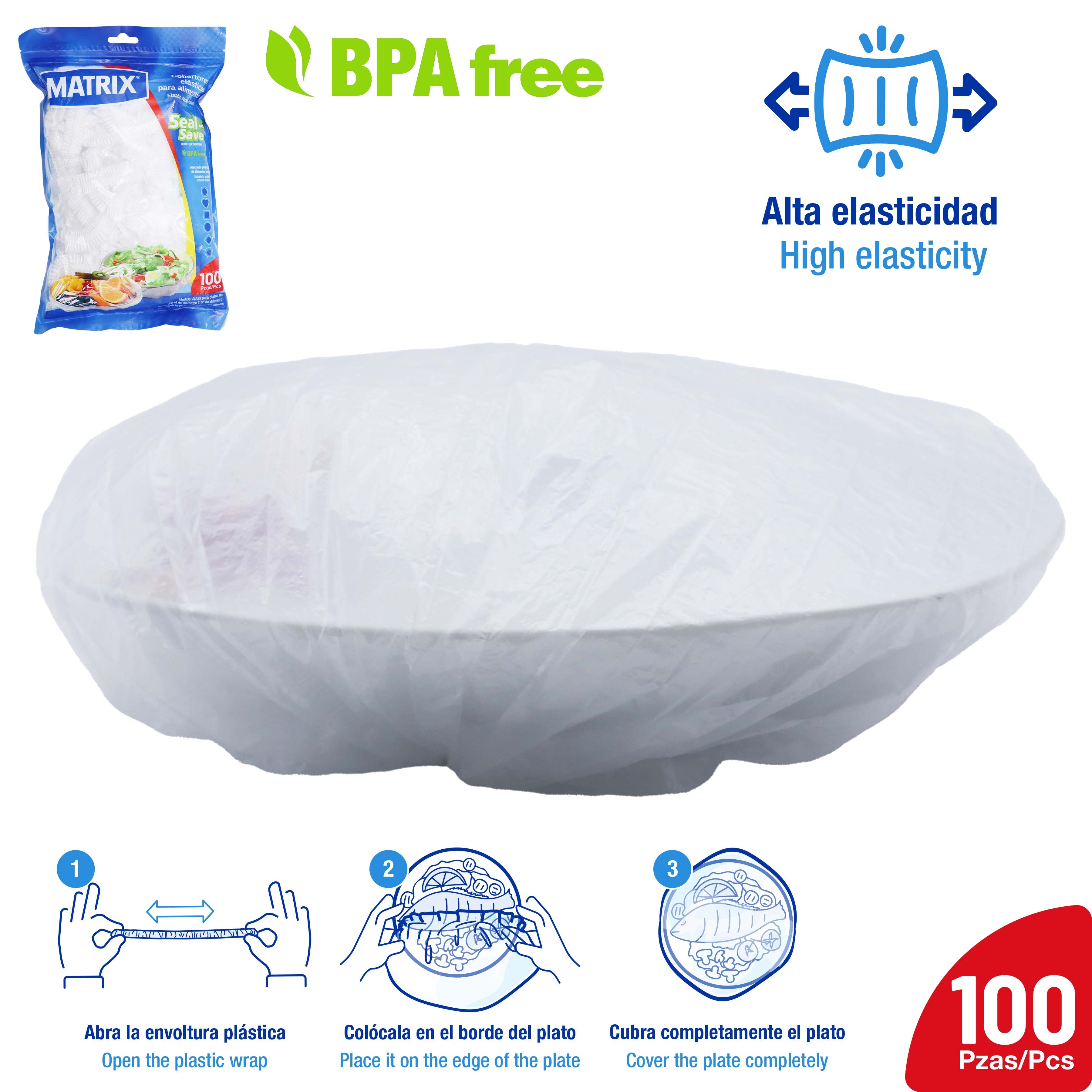 Paquete 100 Bolsas para Cubrir Alimento Libre de BPA Matrix MT-FSC2440 MATRIX