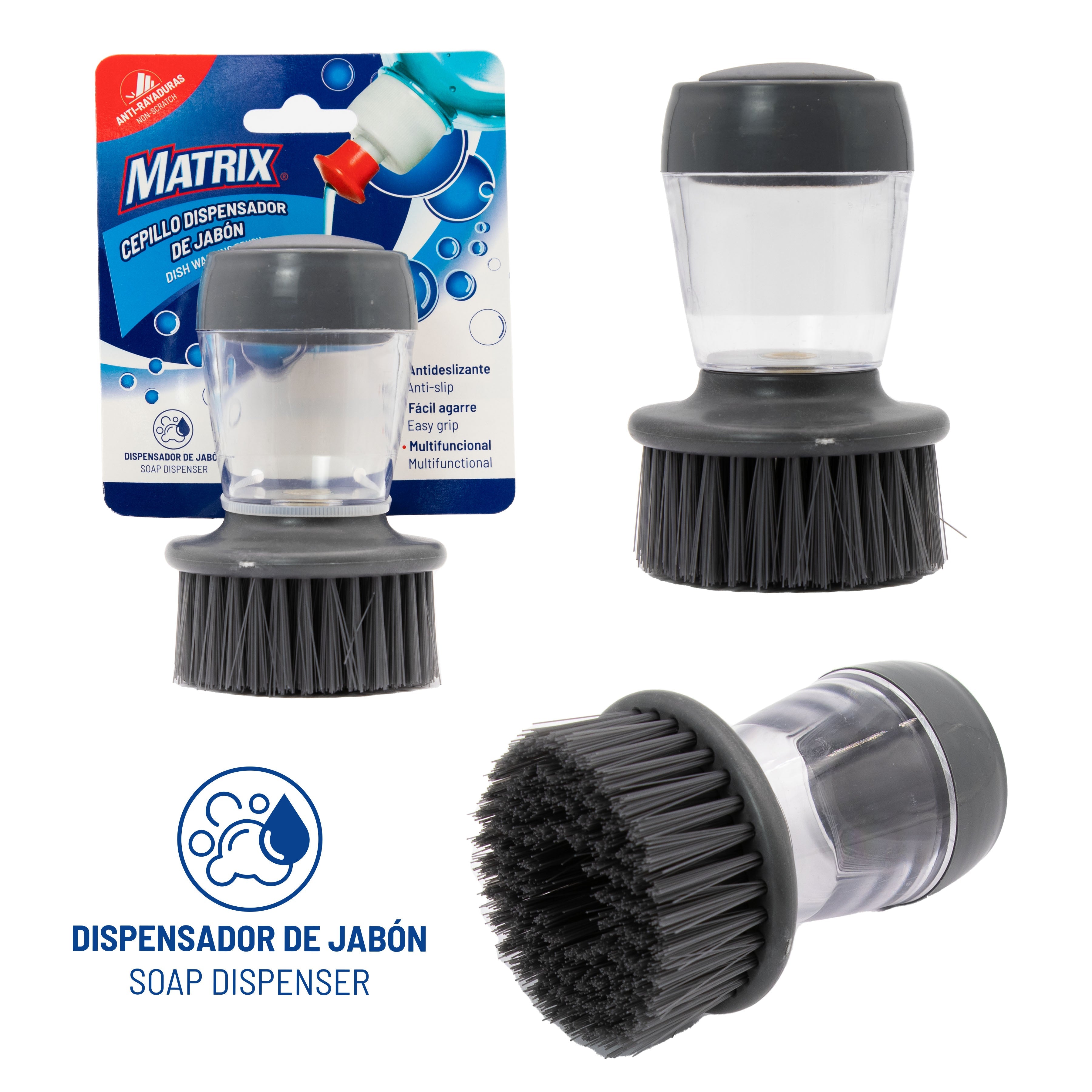 Cepillo Limpiador con Dispensador de Jabón Matrix MT-SS2327 MATRIX