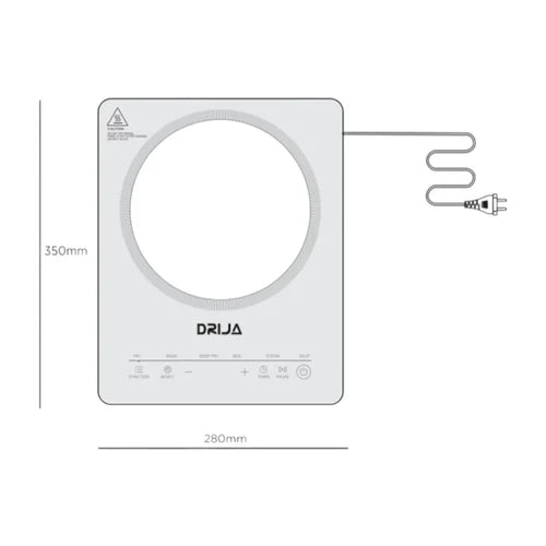 Estufa de Mesa Eléctrica Inducción Vitrocerámica Táctil MUNICH 28 INDUKTION Drija