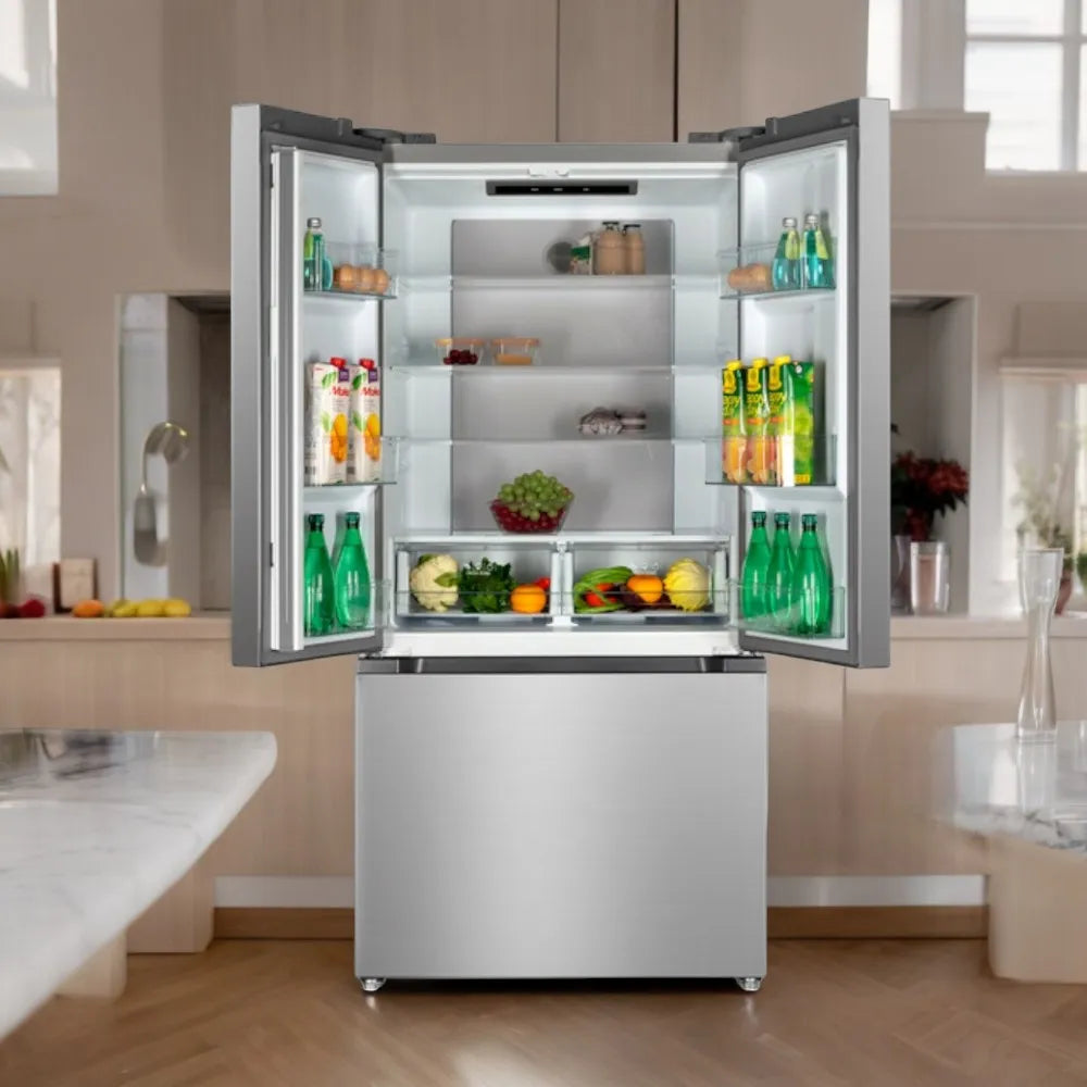 Refrigeradora French Door Silver Pro No Frost Inverter 16.5P3/467L Nisato NRF-877FDYSK NISATO