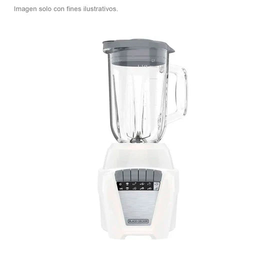 Licuadora Ice Crush Jarra de Vidrio 1.25L 8 Velocidades 700W Blanco Black and Decker BL0876-1WDLA