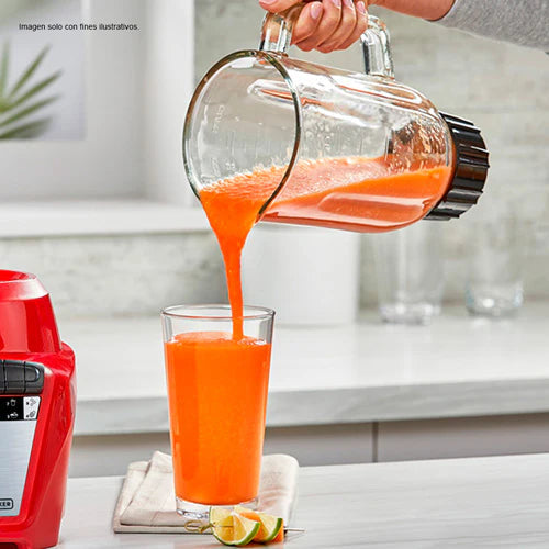 Licuadora Jarra Vidrio 1.25L Ice Crush 8 Velocidades Rojo 700W Black and Decker BL0876-1RDLA BLACK + DECKER