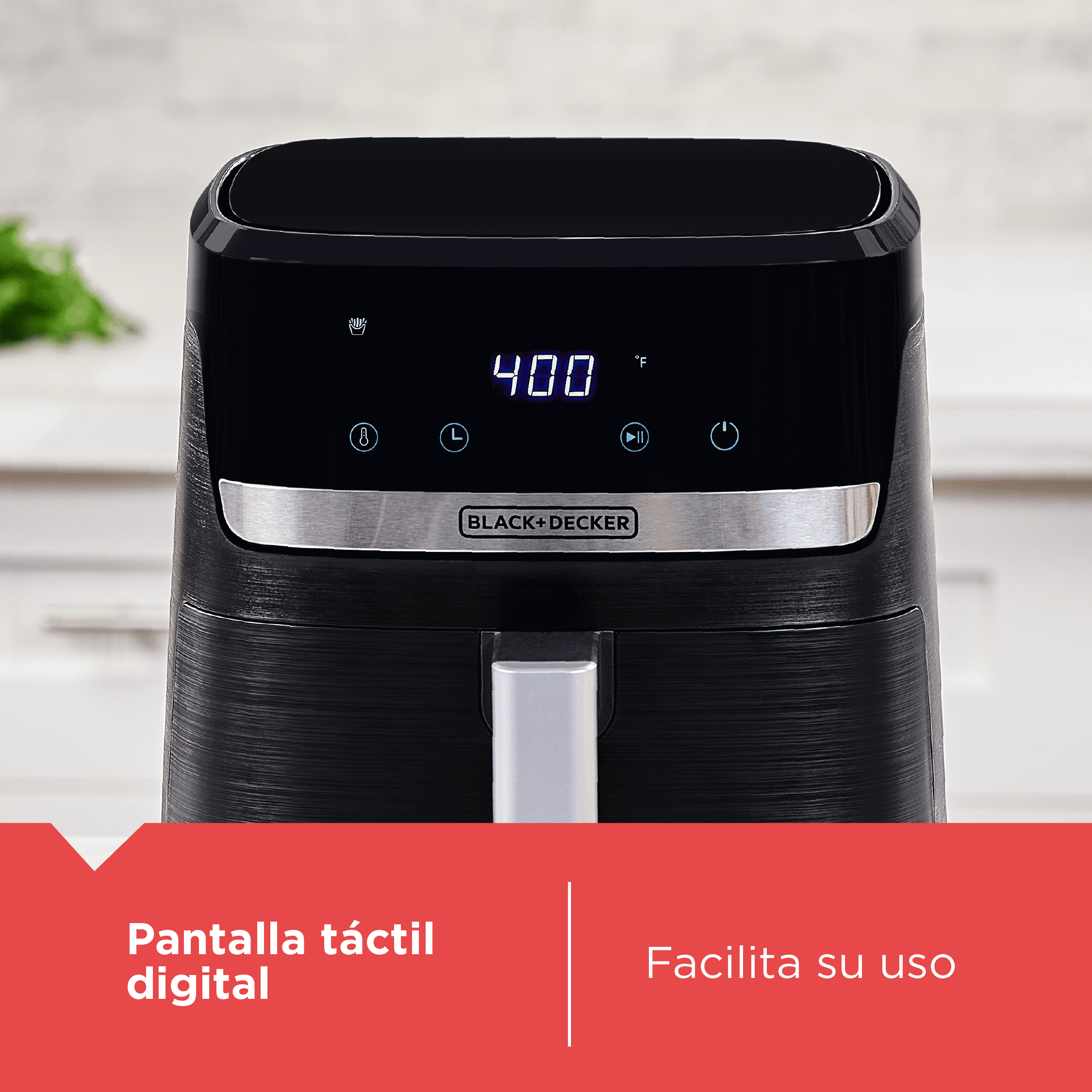 Freidora de Aire 5.5L Purifry 9 Funciones en 1 Black and Decker AFBD62-1BDLA BLACK + DECKER