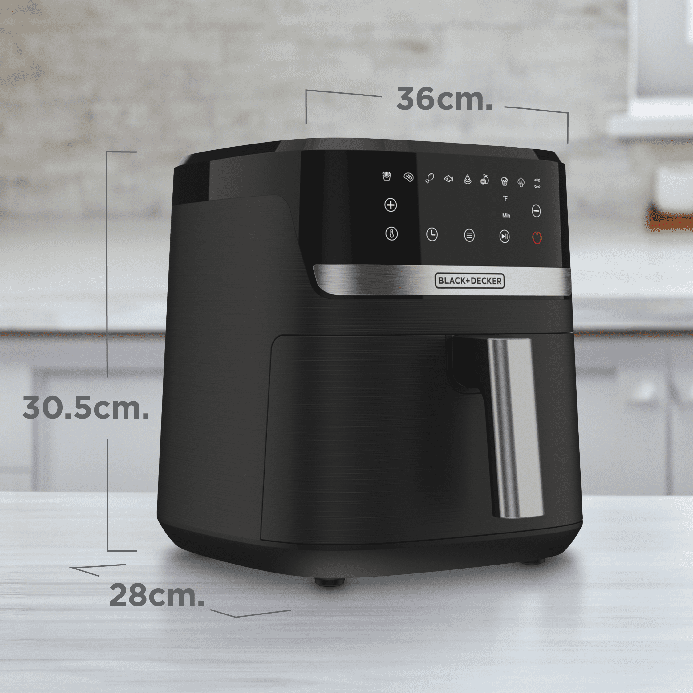 Freidora de Aire 5.5L Purifry 9 Funciones en 1 Black and Decker AFBD62-1BDLA BLACK + DECKER