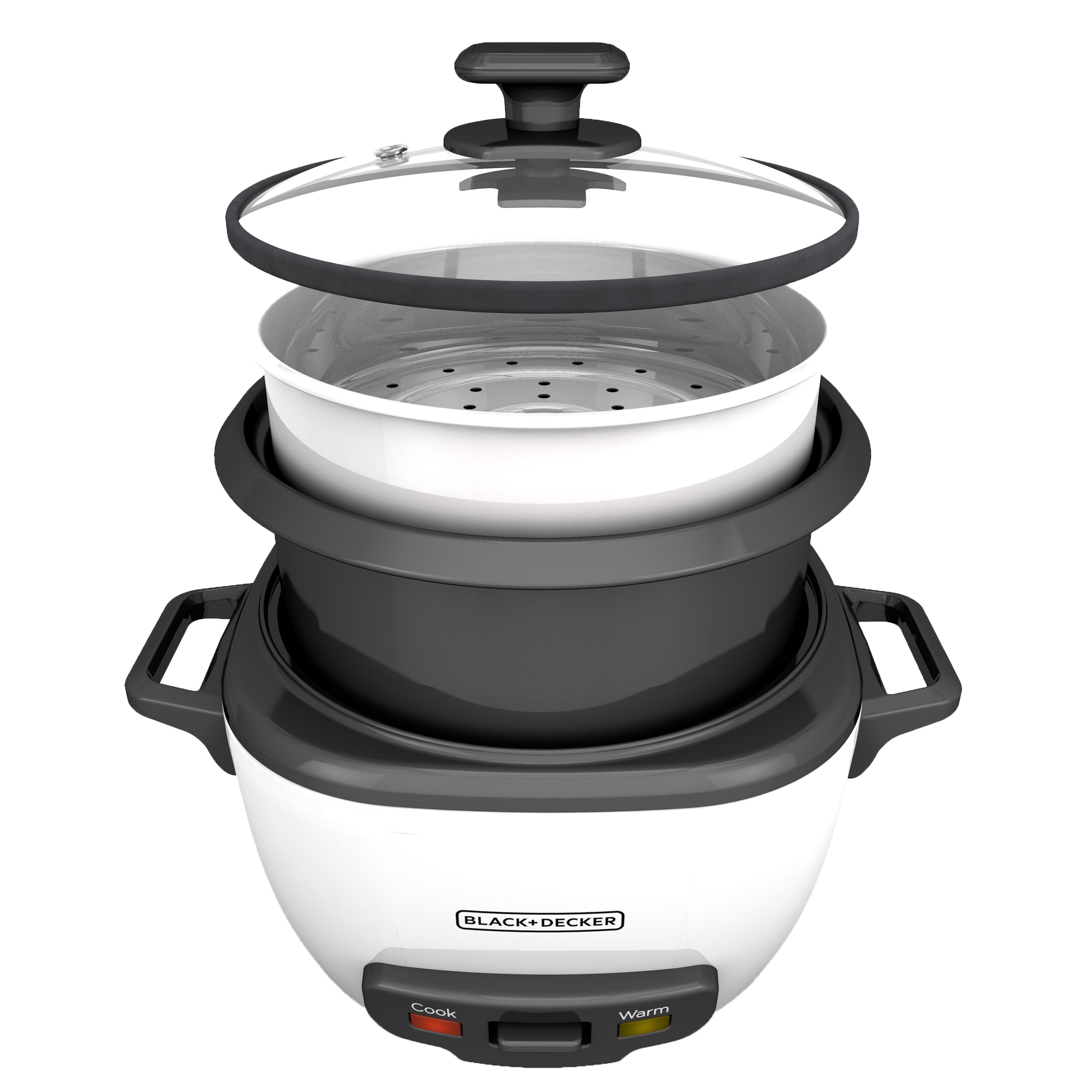 Arrocera Eléctrica 14 Tazas 1.2L Blanco Black and Decker RC514 BLACK + DECKER