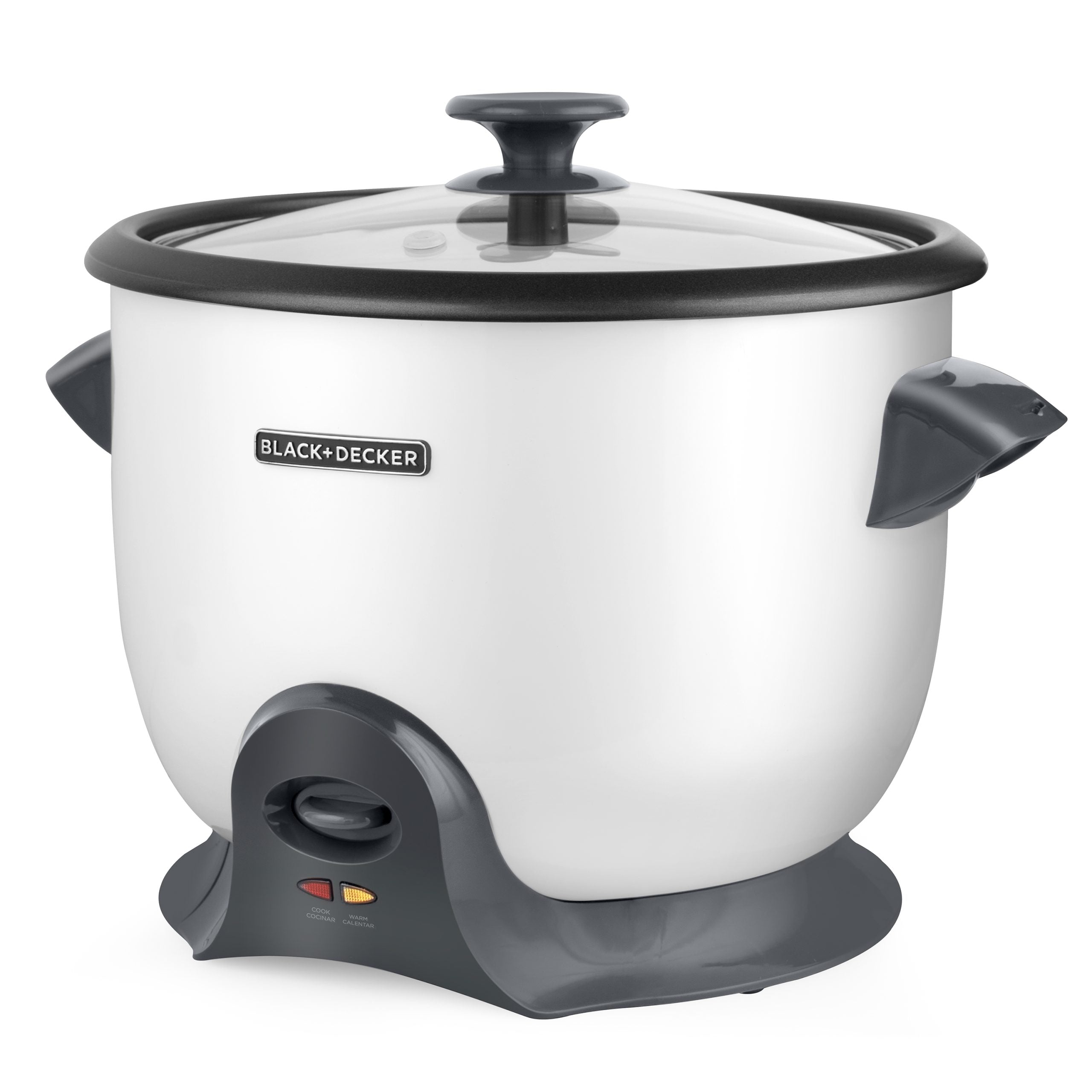 Olla Arrocera Eléctrica 20 Tazas / 1.8L Blanco DURAGLIDE Black and Decker RC620W BLACK + DECKER