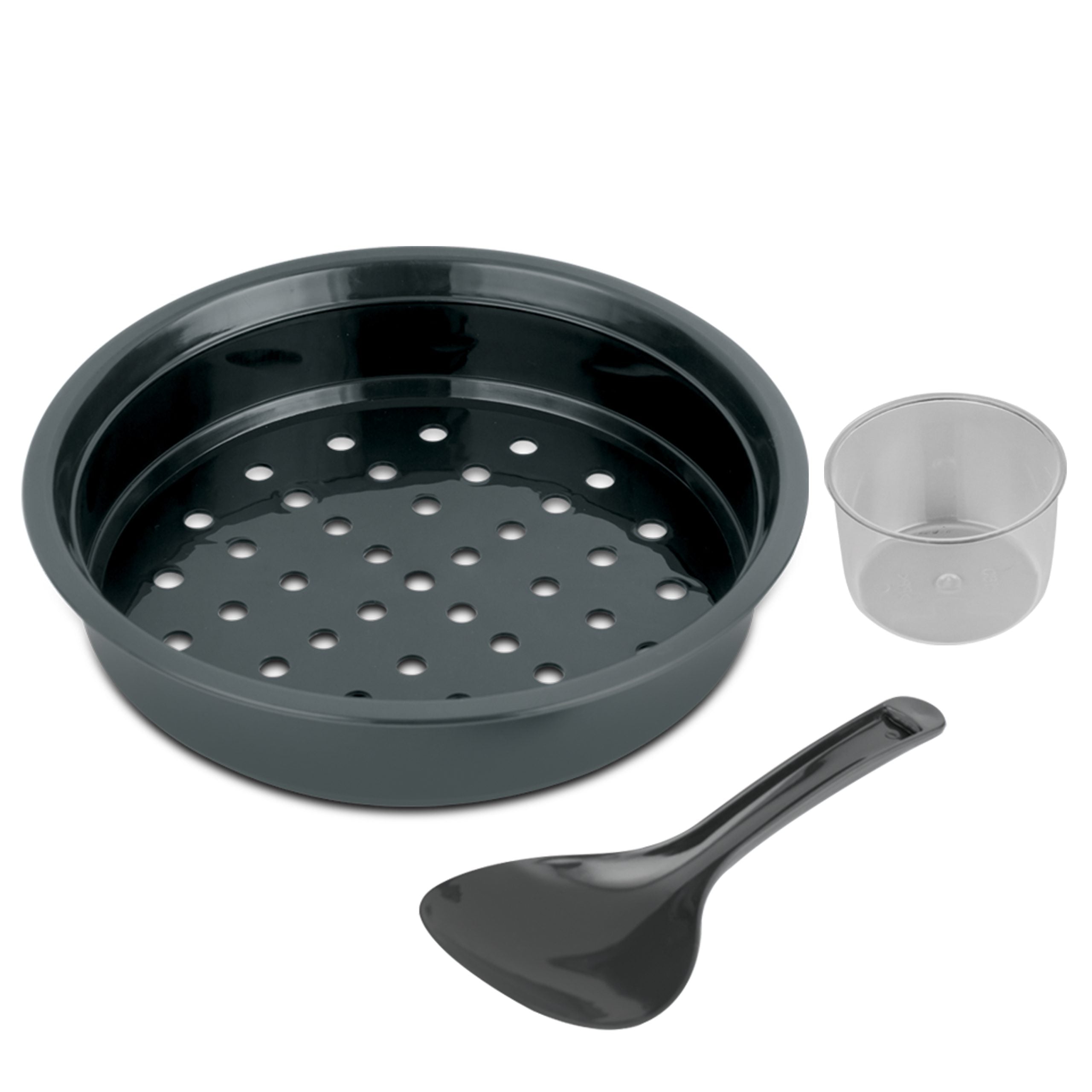Olla Arrocera Eléctrica 20 Tazas / 1.8L Blanco DURAGLIDE Black and Decker RC620W BLACK + DECKER