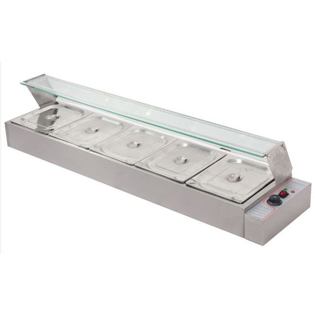 Baño María Eléctrico de 5 Bandejas 1450*350*360mm HBM-25 Selecto