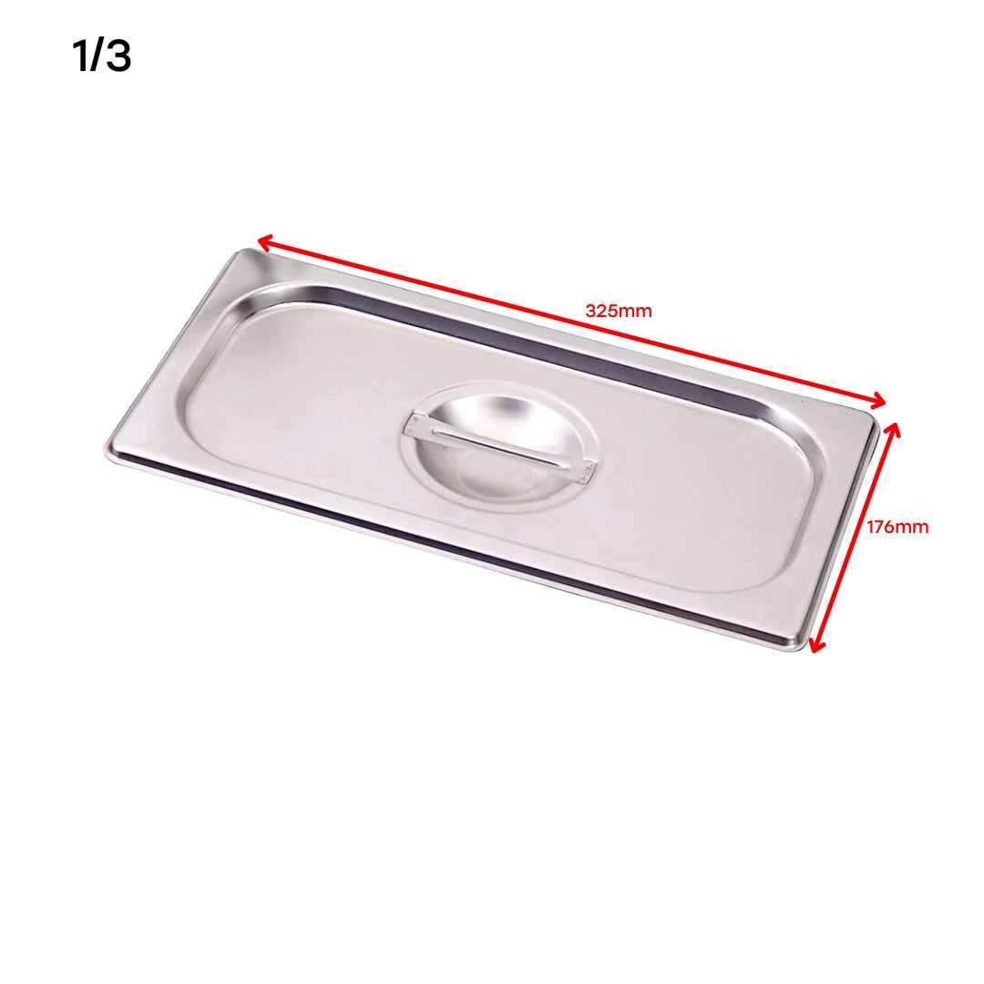Tapa de GN Pan de Acero Inoxidable 1/3 H5503 Selecto