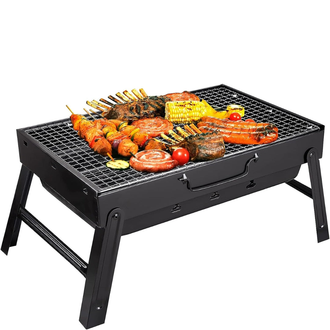 Mini Parrilla o Asador a Carbón Rectangular Portátil Metálica ALP-BBQ4429 Barbacoa.