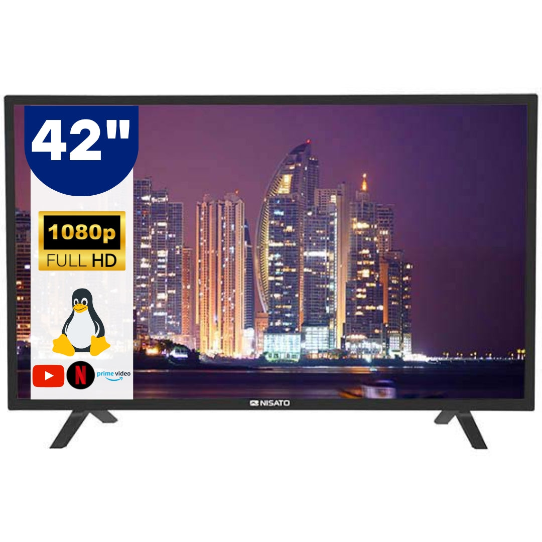 Televisor LED 42" Smart Tv HD Nisato NLED-42LINUXTK