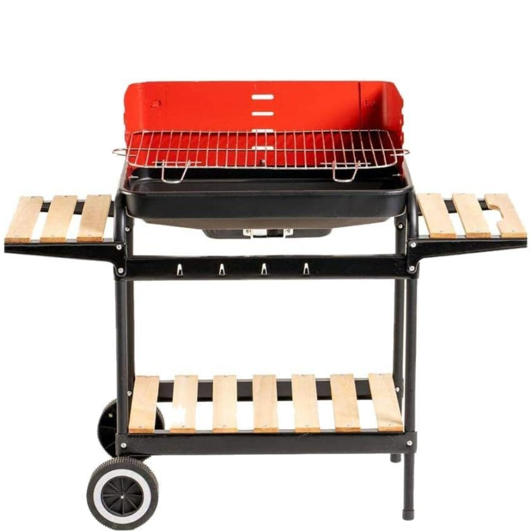 Parrilla o Asador Plegable con Ruedas Portátil Metálica ALP-BBQ9445 BBQ. Barbacoa. Selecto