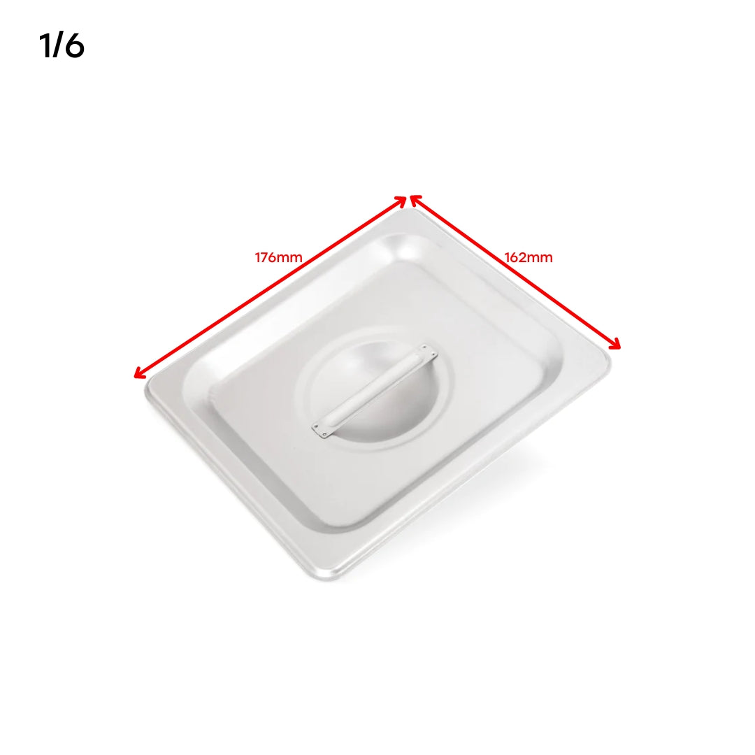 Tapa de GN Pan de Acero Inoxidable 1/6 176x162mm H5505