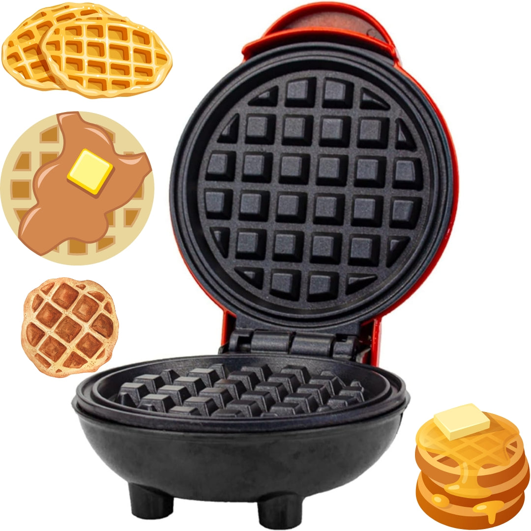 Máquina de Mini Waflera Circular Eléctrica 110V