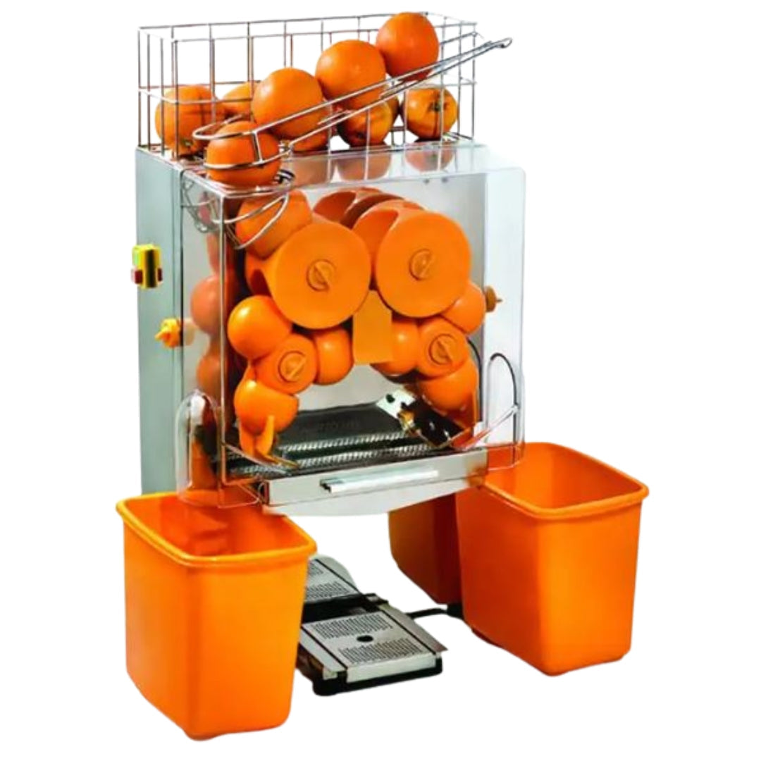 Exprimidor de Cítricos Automático Industrial 110/60Hz 120W 2000E-2 Naranja. Jugo. Selecto