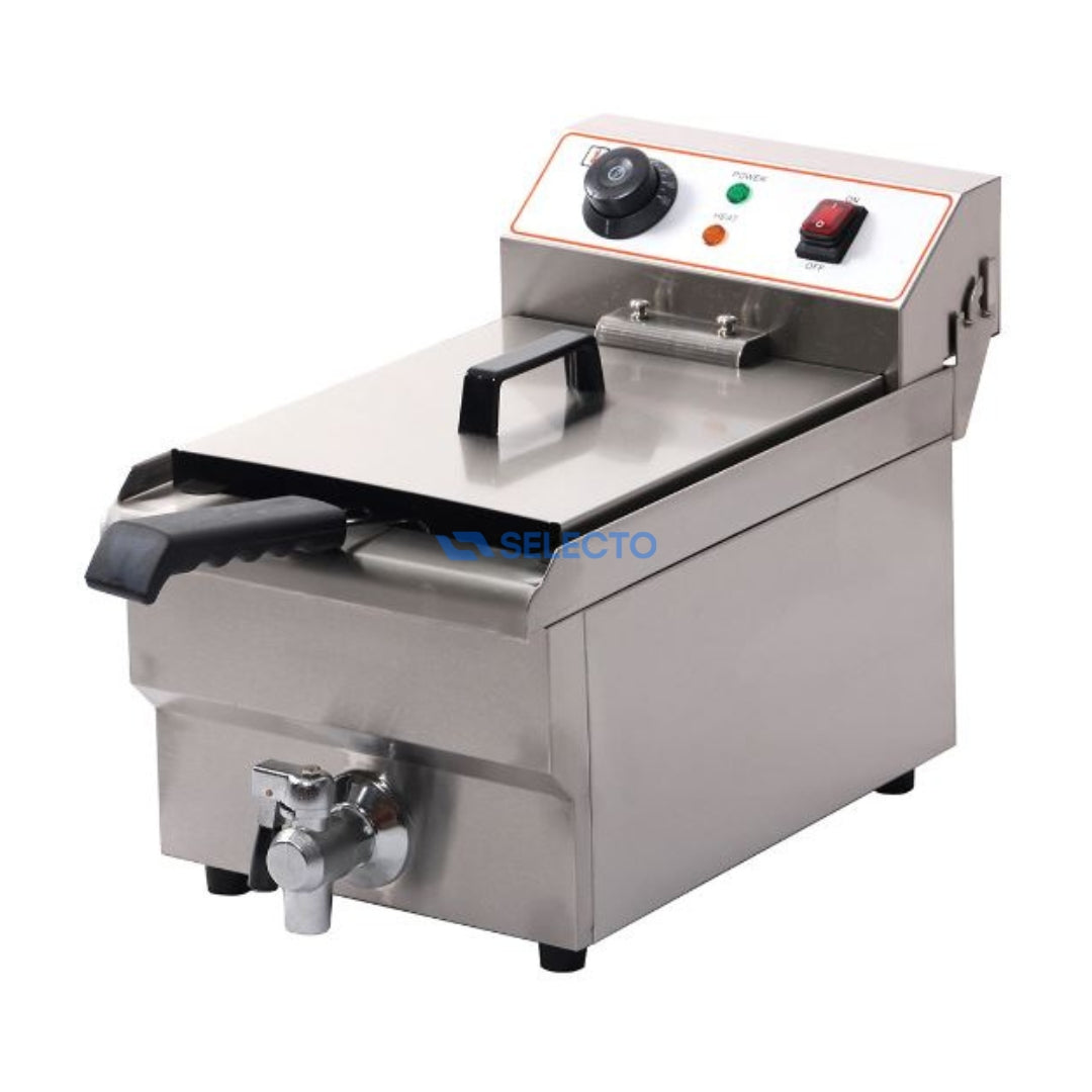 Freidora Eléctrica 220V de 10 Litros con Drenaje HEF-101V Selecto