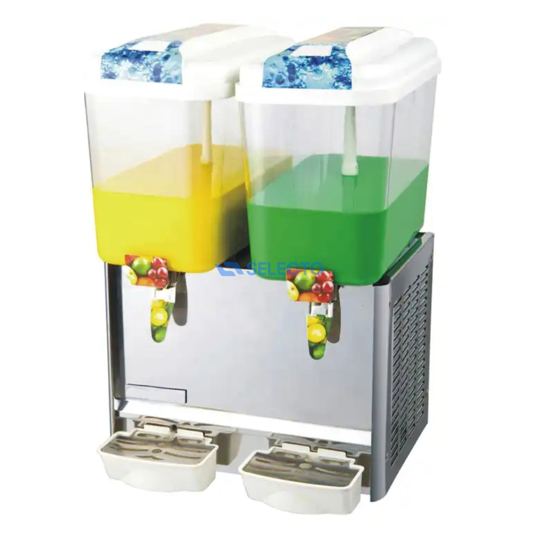 Dispensador de Bebidas Frías Doble de 12 Litros + 12 Litros 470*450*700mm JD-122 Chicheras. Selecto