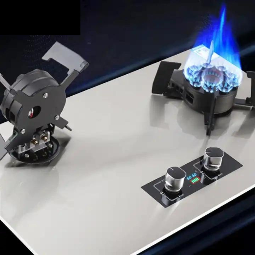 Estufa Empotrable de 2 Quemadores de Acero Inoxidable A-2 Selecto
