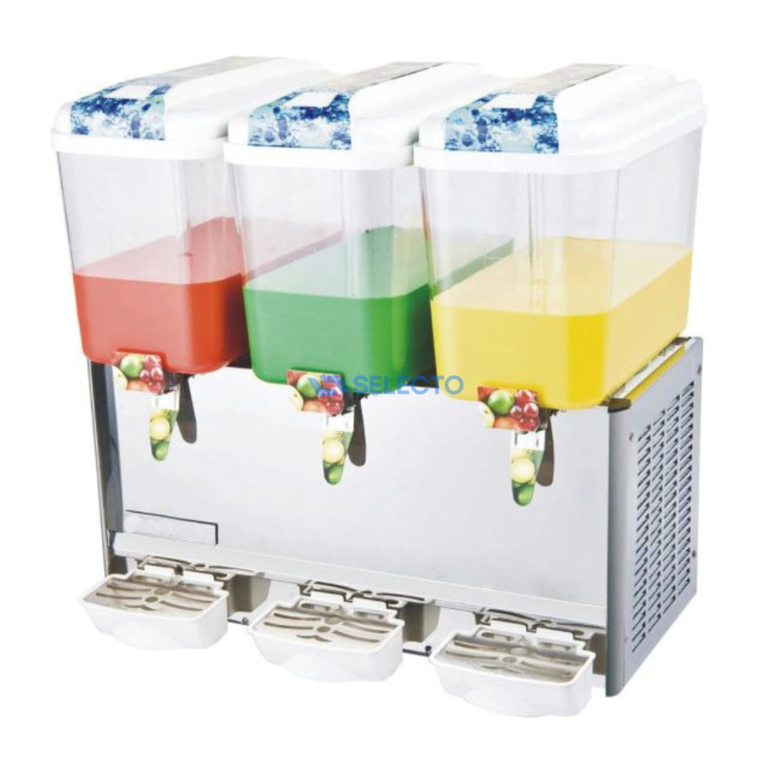 Dispensador de Bebidas Frías Triple de 12L+12L+12L 640*450*700mm JD-123 Chicheras. Selecto