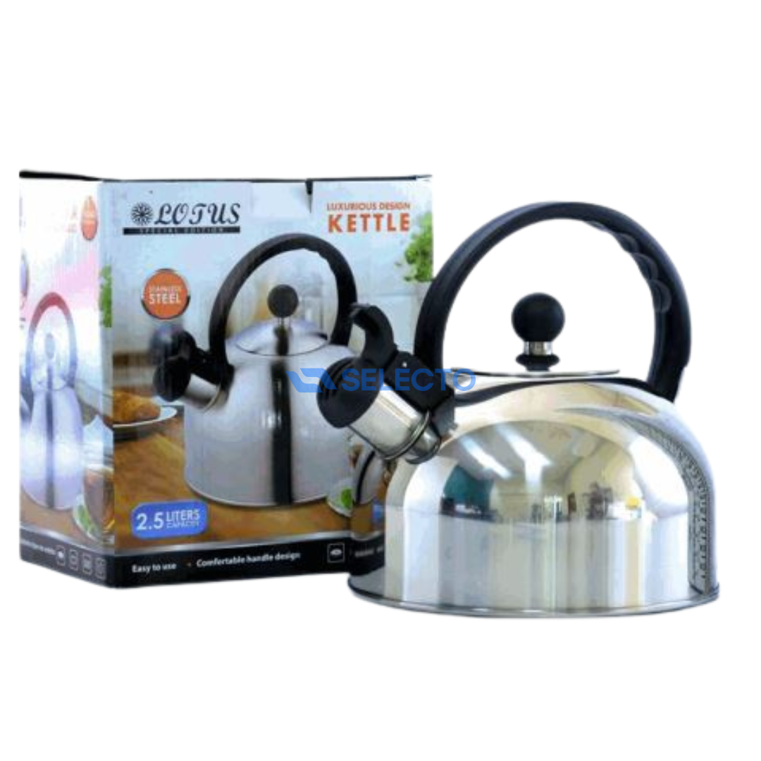 Tetera de Acero Inoxidable de 2.5 Litros Lotus KPL-514 LOTUS