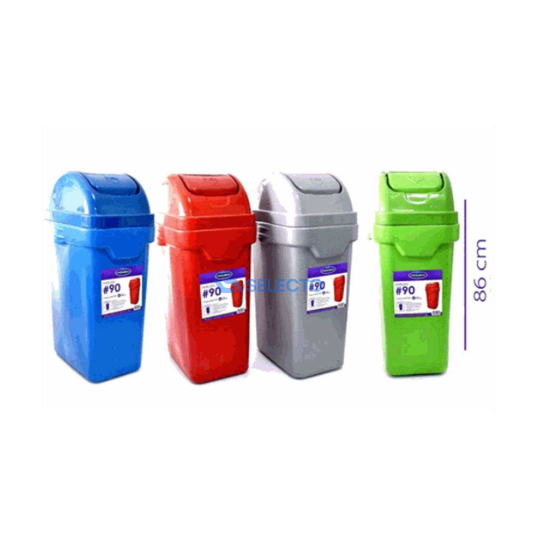 Basurero Plástico de 90 Litros PTV-90L Selecto