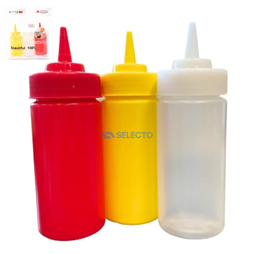 Set de 3 Envases para Salsa Plásticas Chica 15cm 99915 Selecto