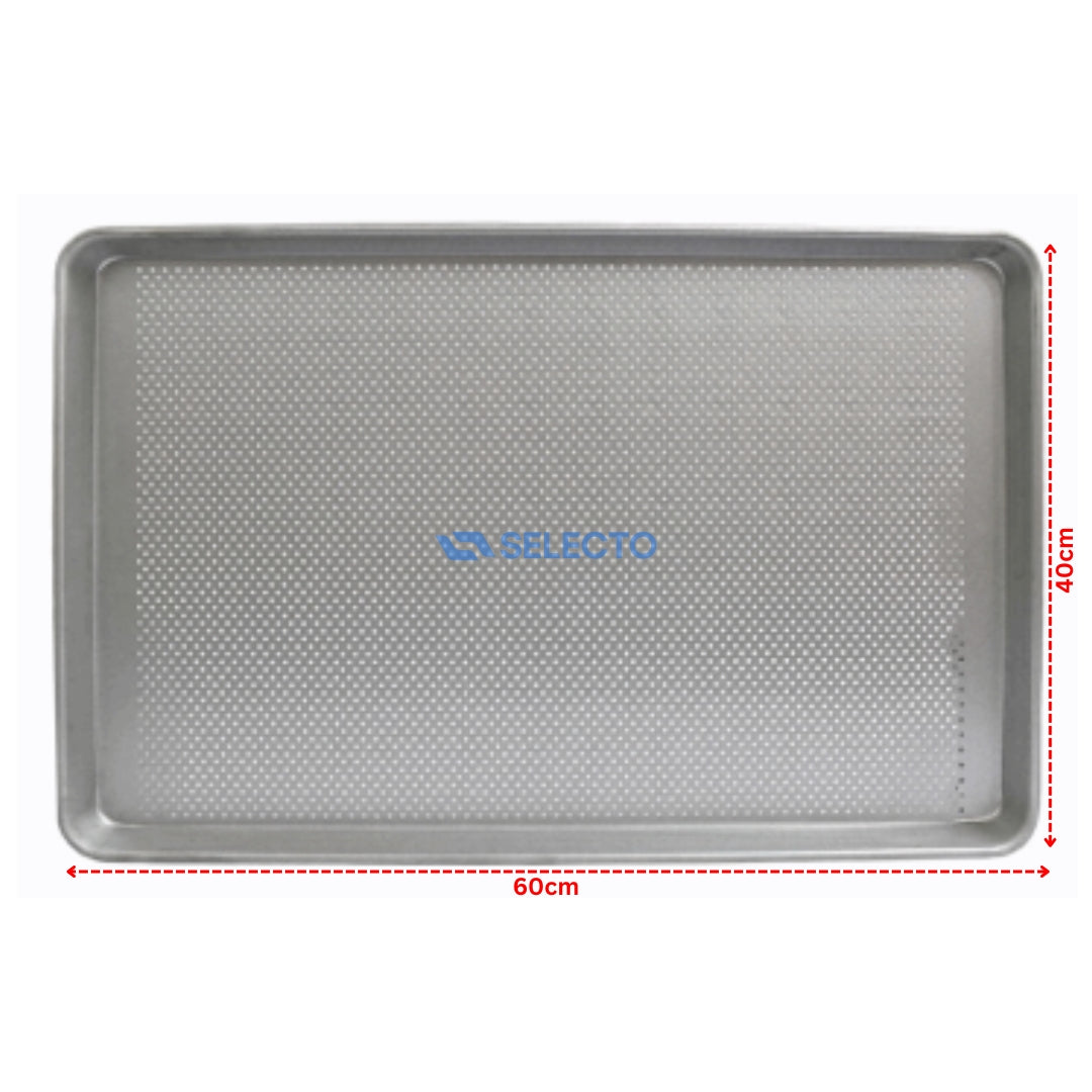 Bandeja de Aluminio Perforado 60x40x3cm 85418 Selecto