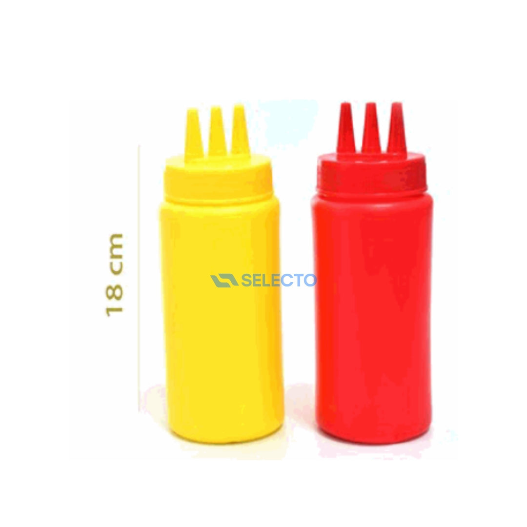 Set de 2 Piezas de Envase de Salsa de 3 Boquillas 18cm 85102 Salsero. Selecto