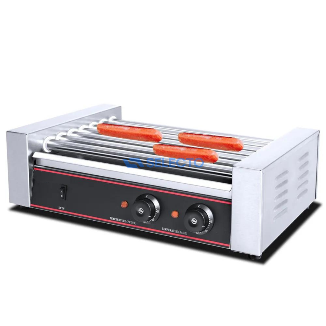 Plancha de 7 Rodillos para Salchicha de Hot Dog 110V/60Hz HHD-07 Selecto