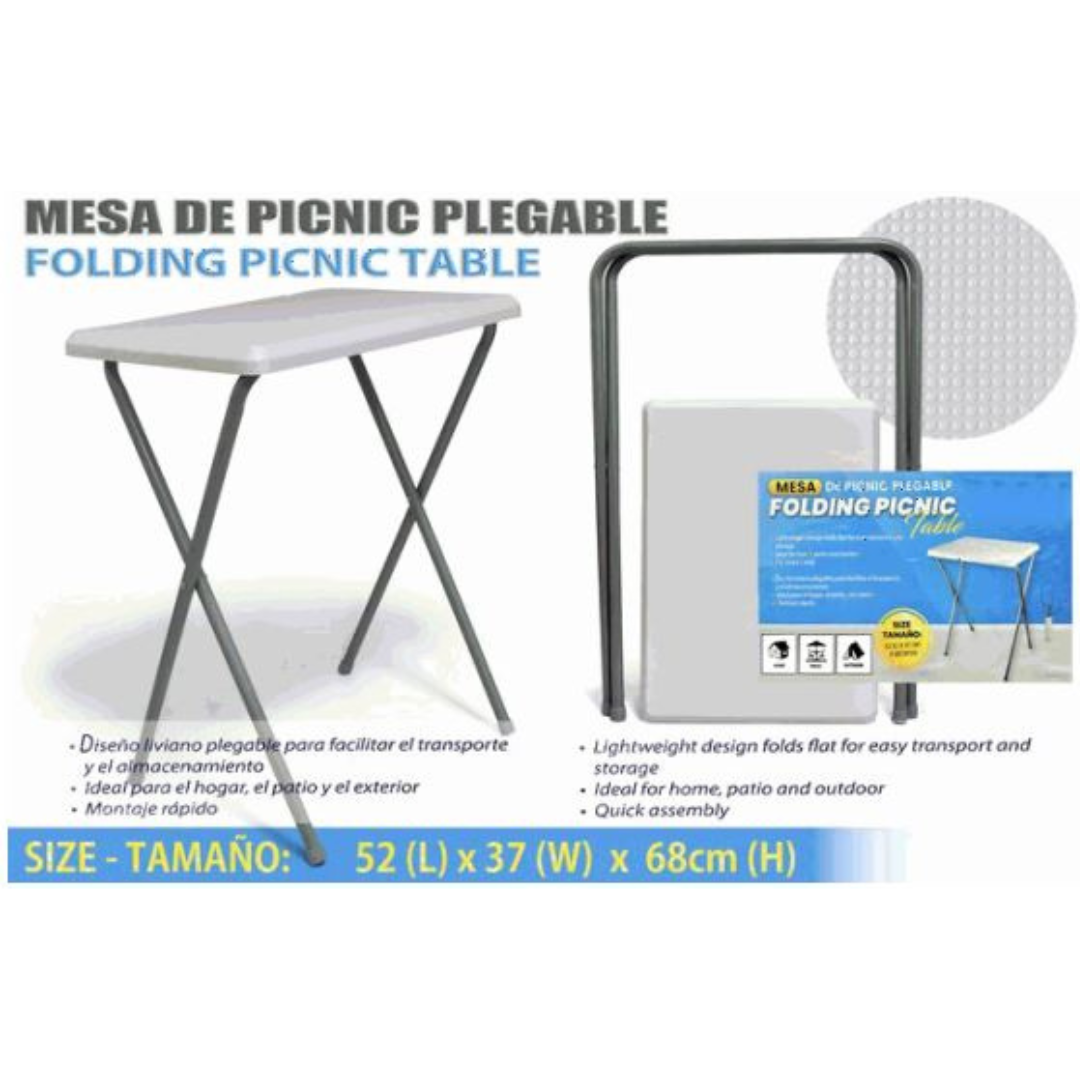 Mesa Plegable Plástico 52*37*68cm BSL-101 Selecto