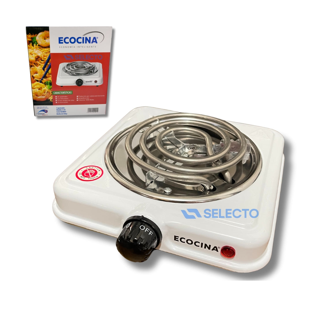 Estufa Eléctrica de 1 Quemador 110/50/60Hz C-E1 Ecocina ECOCINA