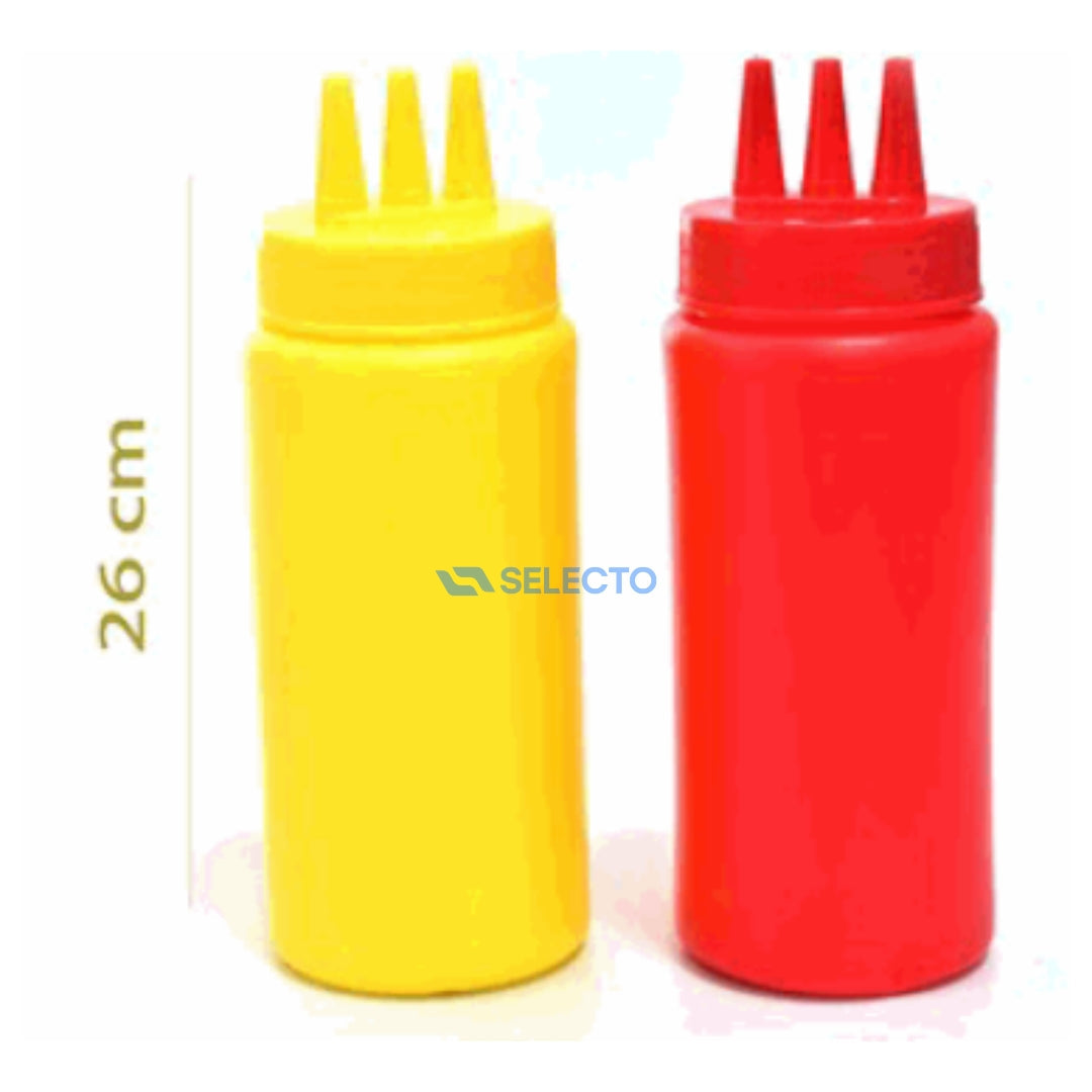 Set de 2 Piezas de Envase de Salsa de 3 Boquillas 26cm 85103 Selecto