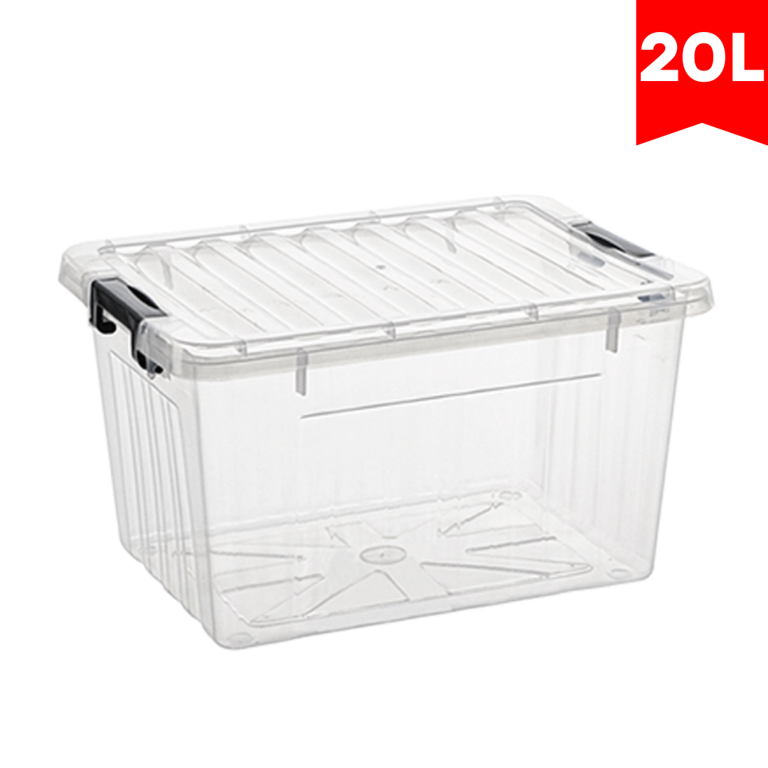 Contenedor Organizador de Almacenamientos Plástico 20L Libre de BPA QS007 Selecto